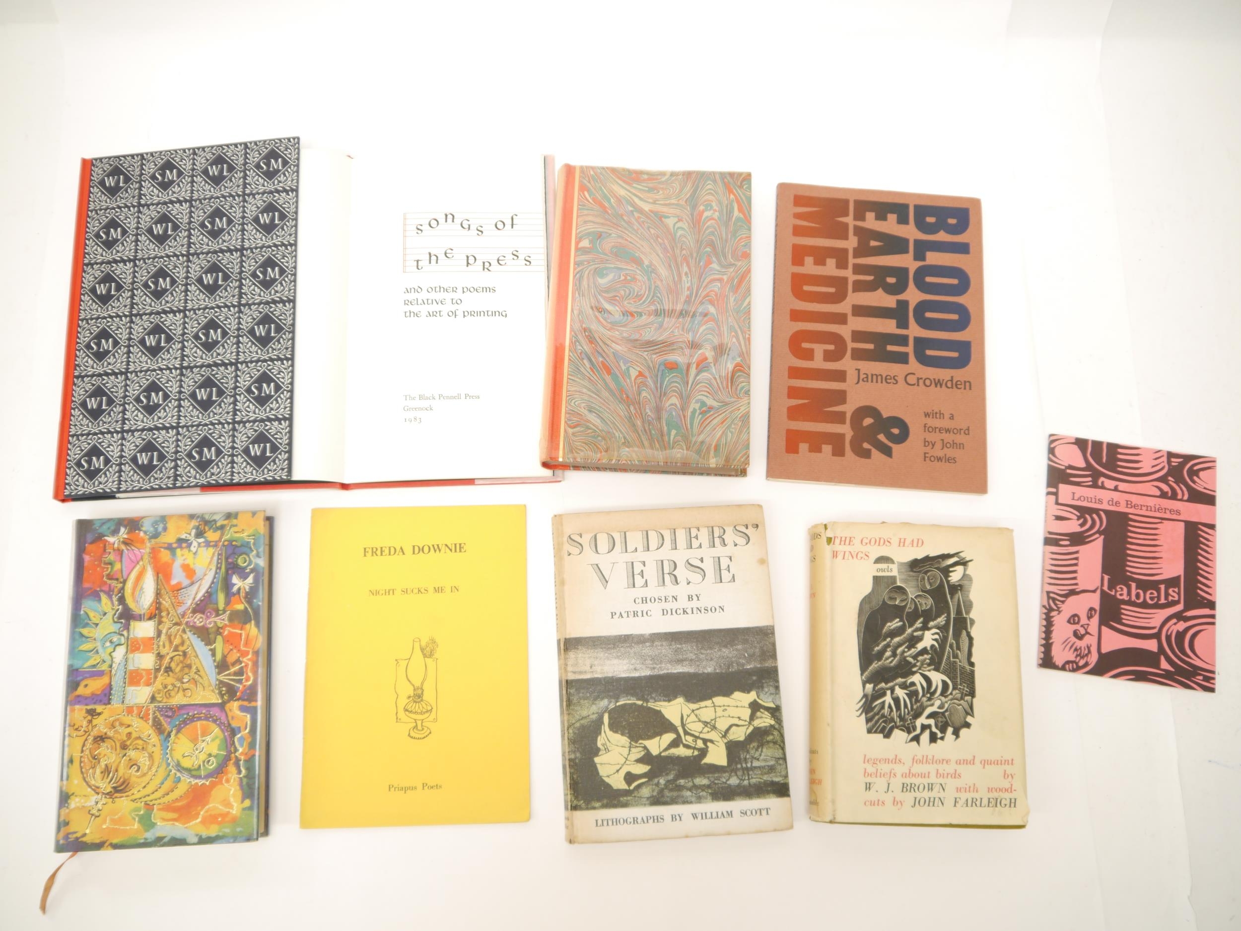 Nine illustrated/typography/private press/poetry related books, including Patric Dickinson: ' - Bild 2 aus 2