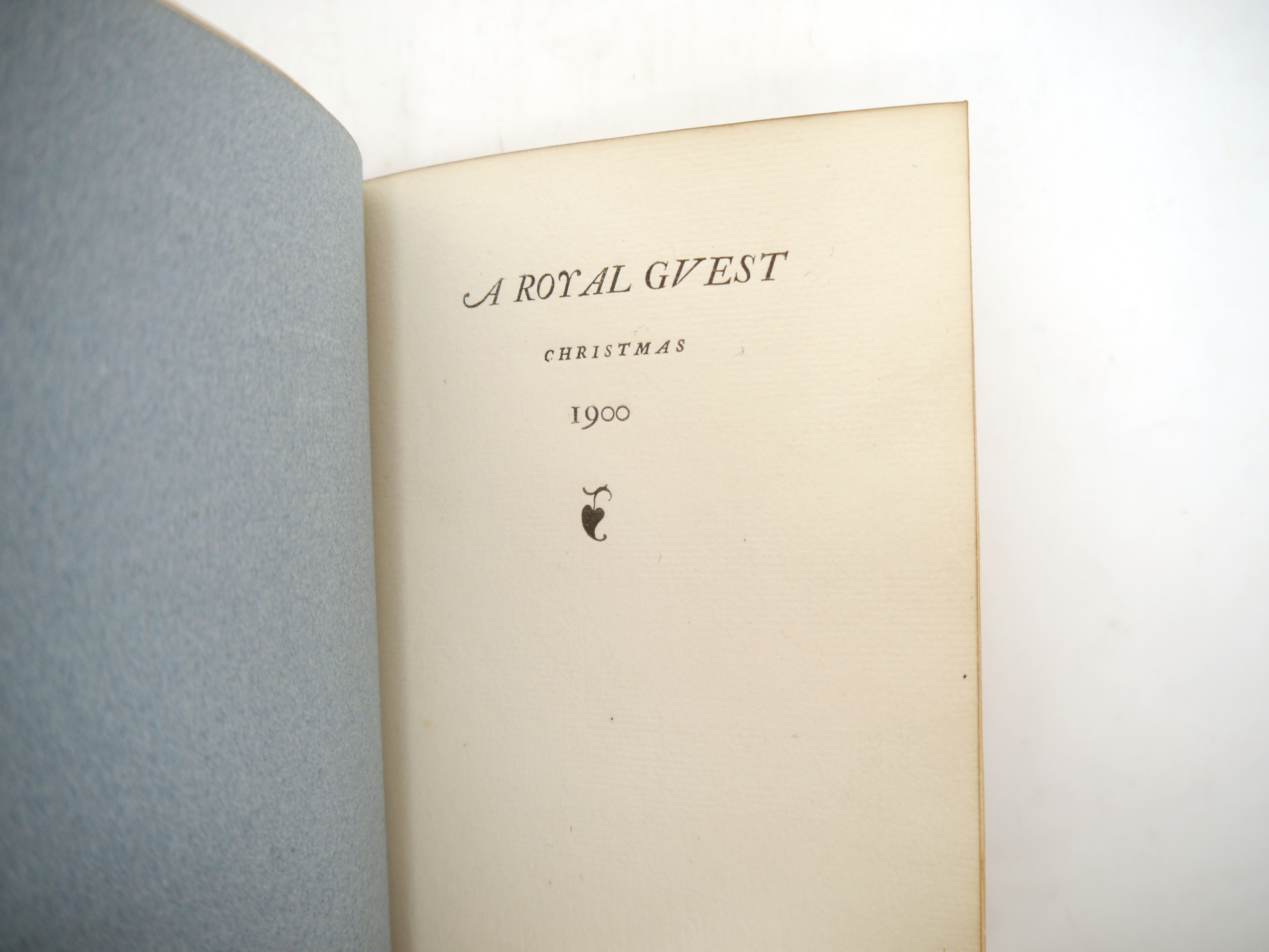 (Daniel Press, Katharine Adams binding.) 'A Royal Guest. Christmas 1900', Oxford, Daniel Press, - Image 3 of 8