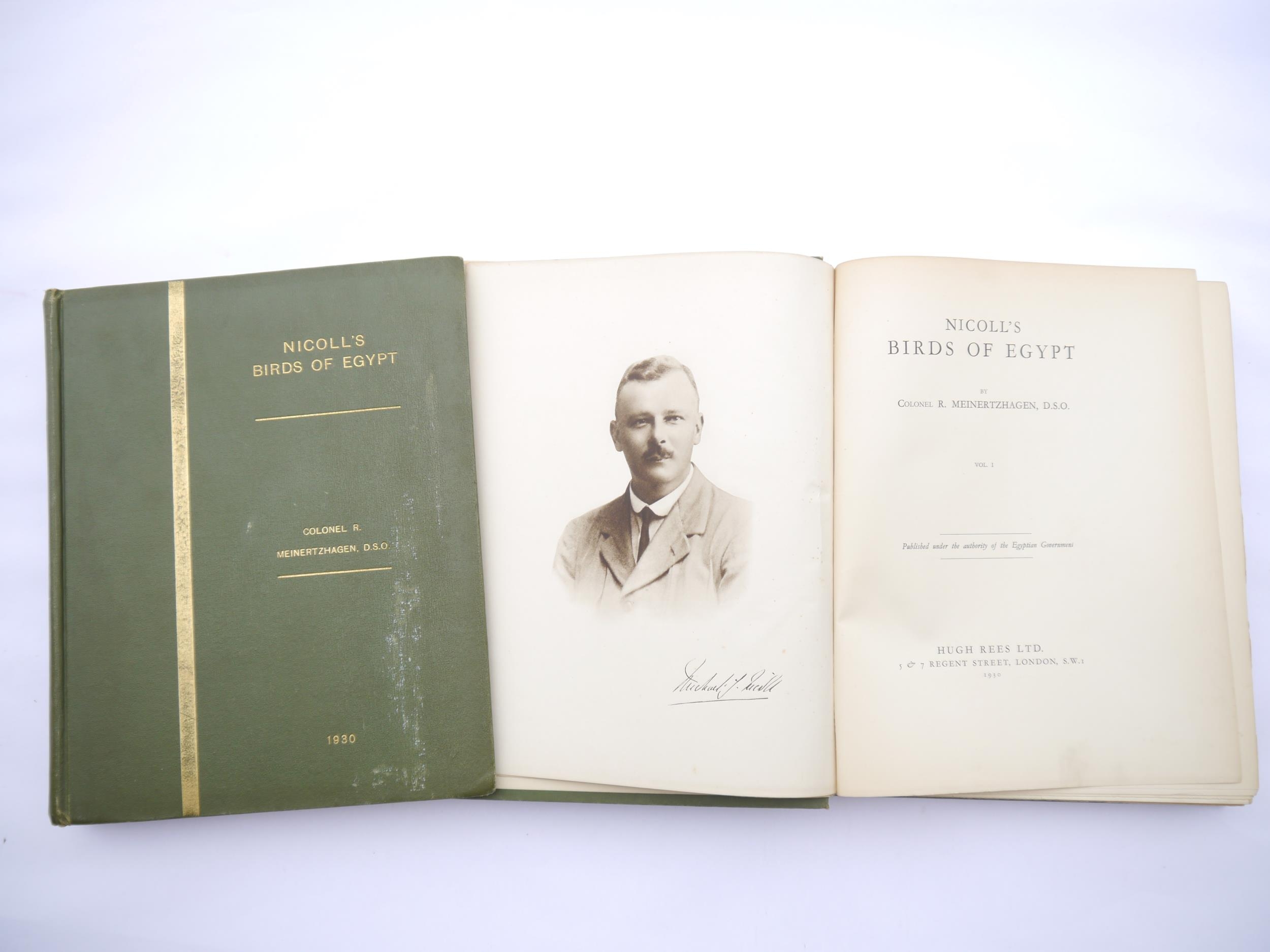 Colonel R. Meinertzhagen: 'Nicoll's Birds of Egypt', London, Hugh Rees Ltd., 1930, 1st edition, 2 - Bild 2 aus 5