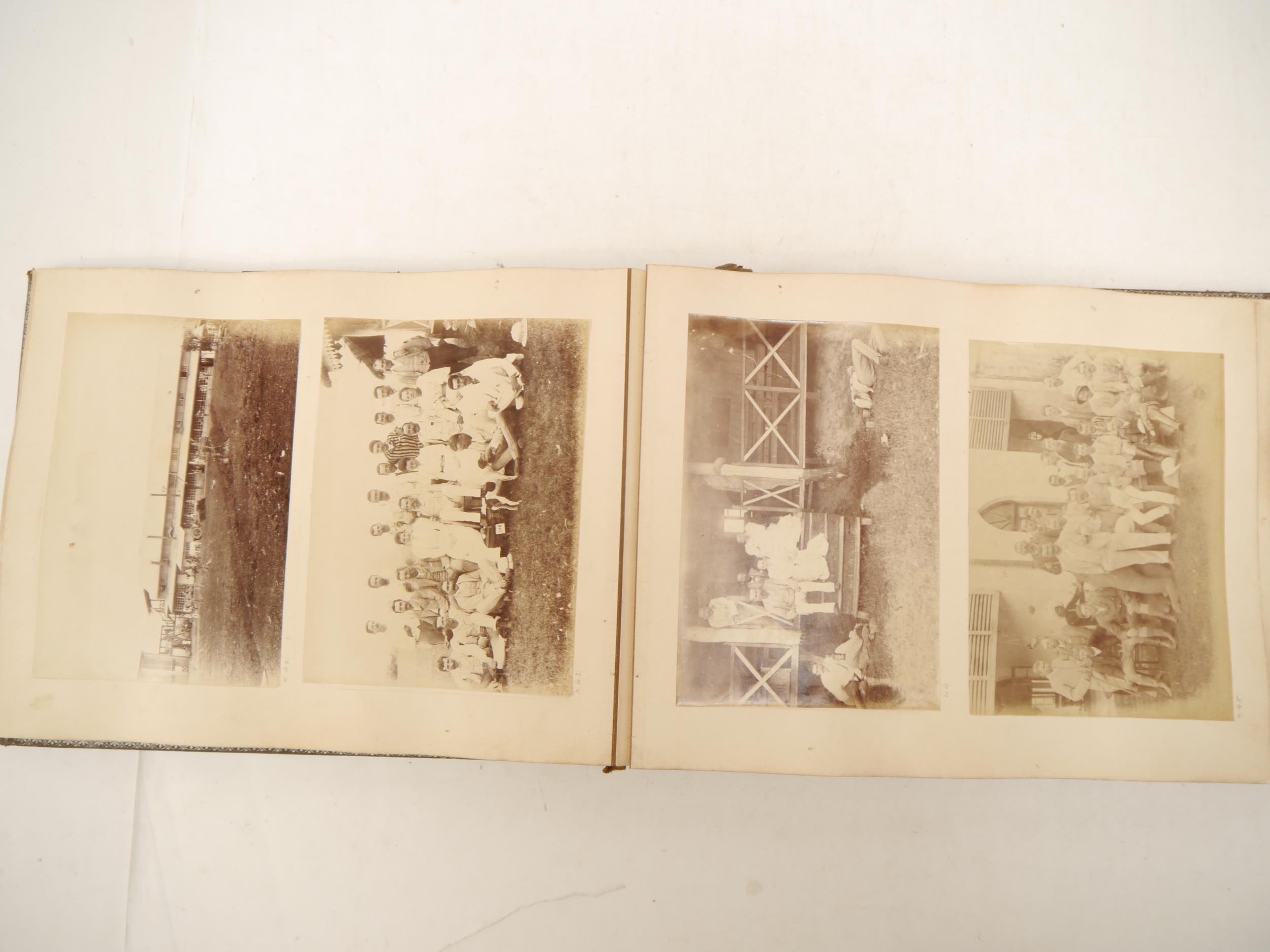 A victorian photograph album circa 1860's/ 70's containing approx 75 mounted albumen print - Bild 22 aus 40