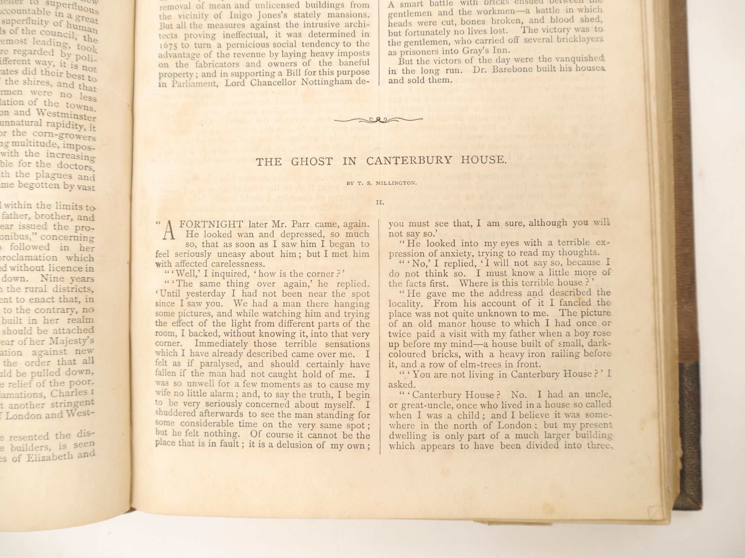 (Ghost Stories, Supernatural.) 'The Leisure Hour 1883', London, Religious Tract Society, 1883,