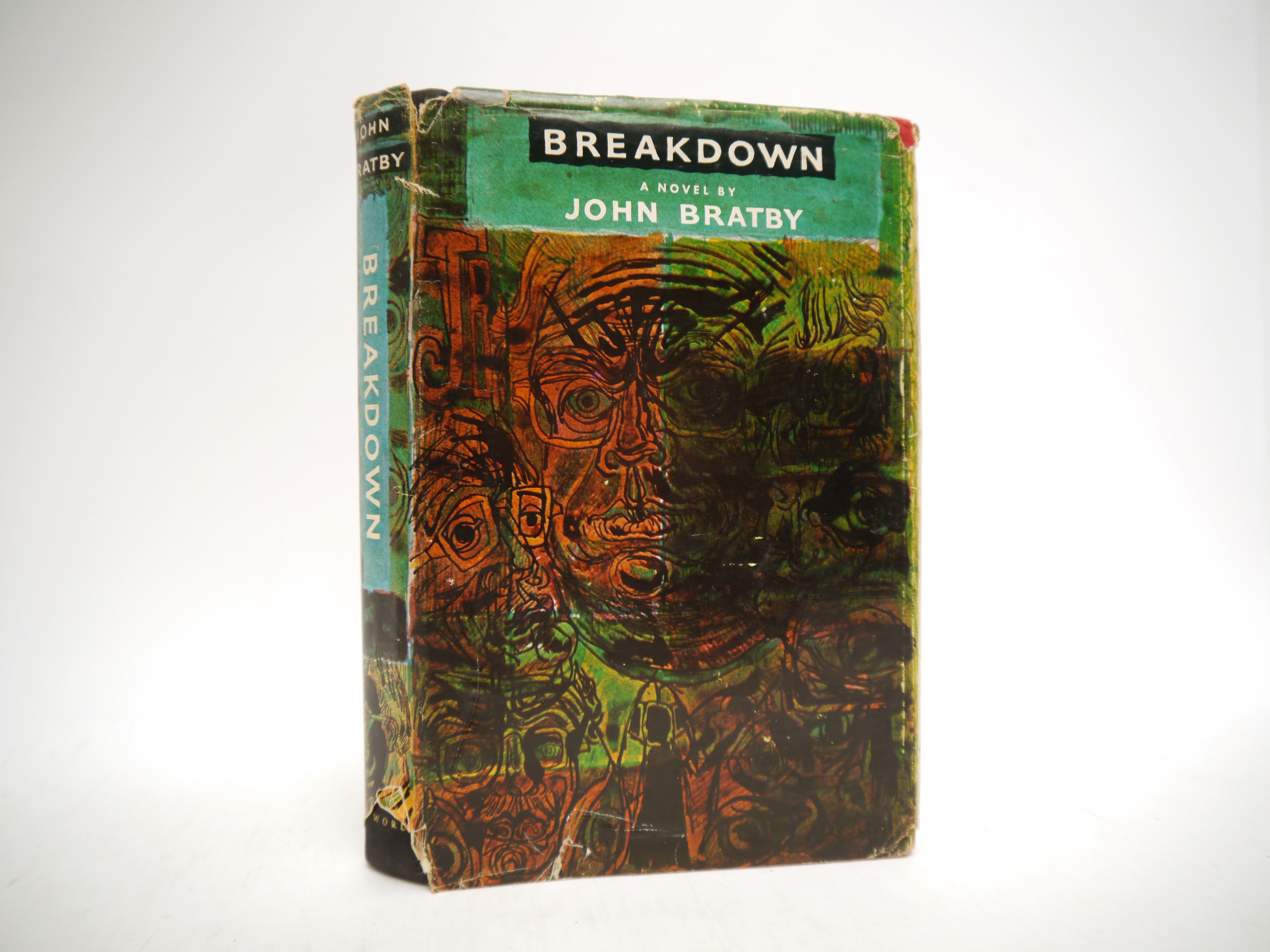 John Bratby: 'Breakdown', New York & Cleveland, World Publishing Co., 1960, 1st US edition, signed &