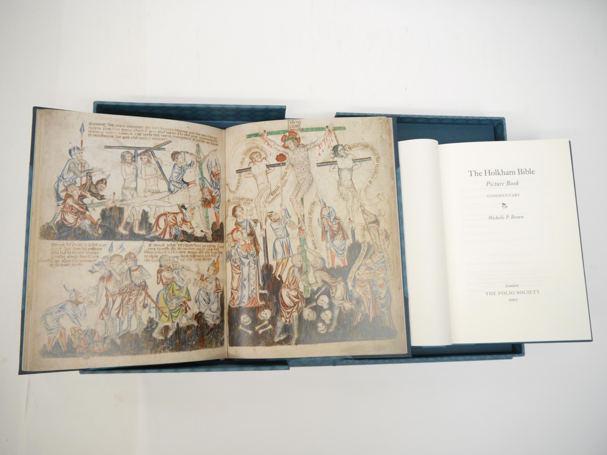 (Folio Society.) 'The Holkham Bible', London, 2007, limited edition, number 252 of 1750 copies, 42 - Bild 2 aus 3