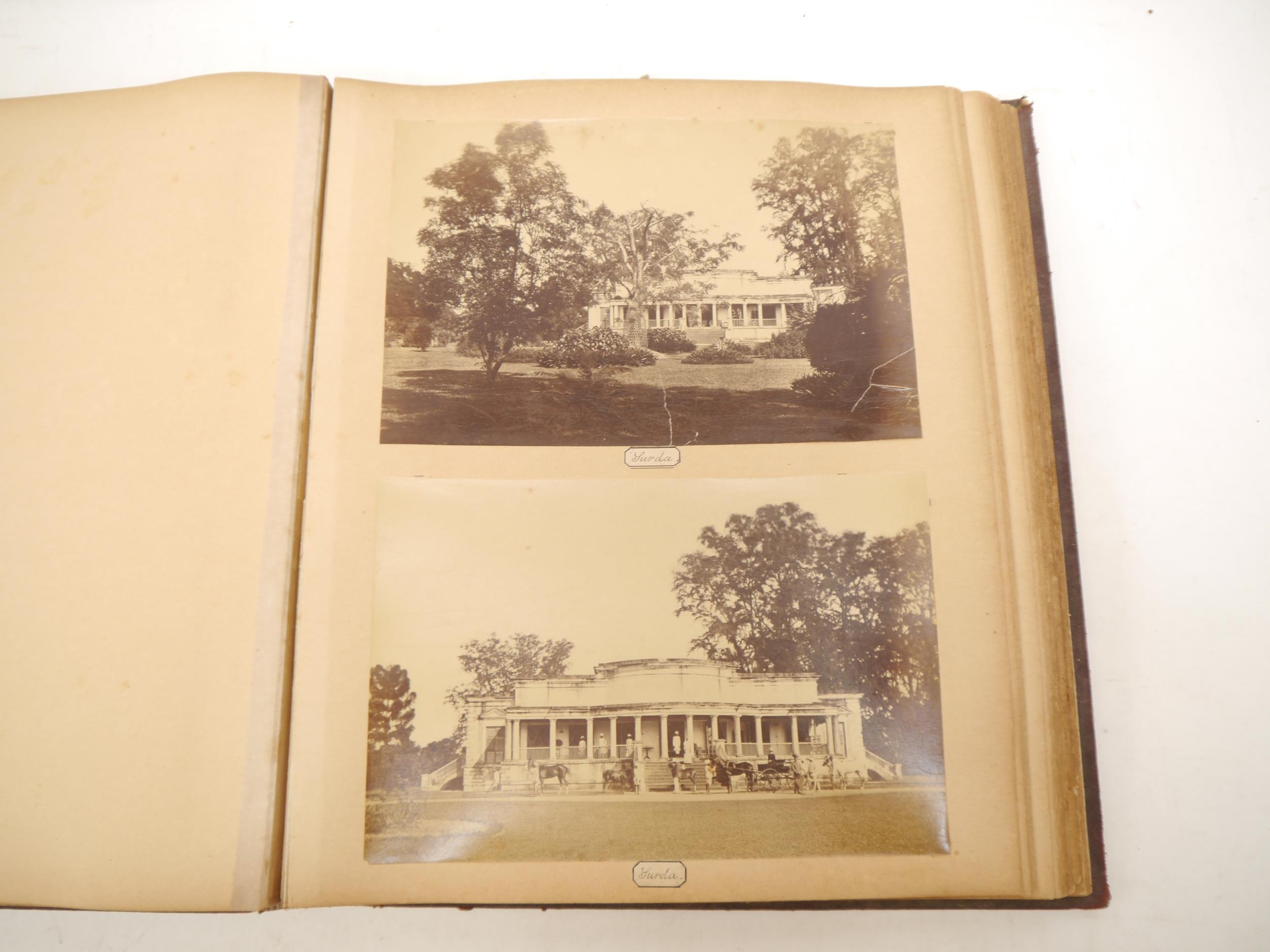A circa late 19th Century photograph album containing approximately 18 albumen print and other - Bild 3 aus 17