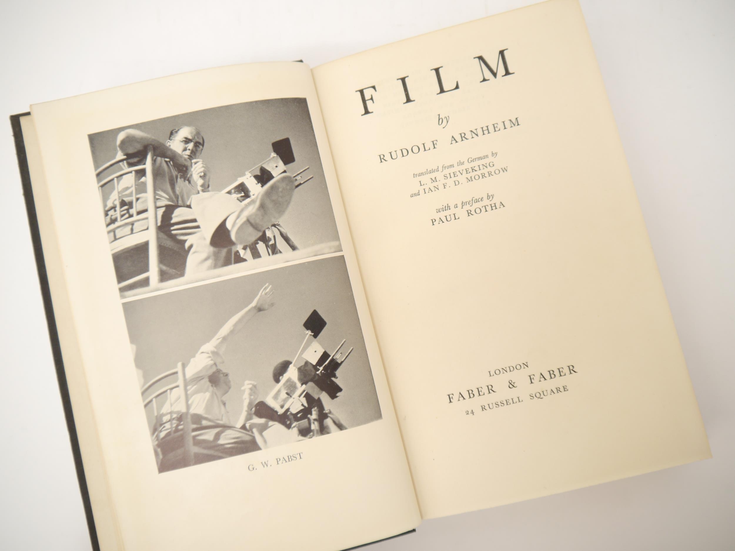 Rudolf Arnheim; Paul Rotha (preface): '[Film als Kunst] Film', London, Faber & Faber, 1933, 1st UK