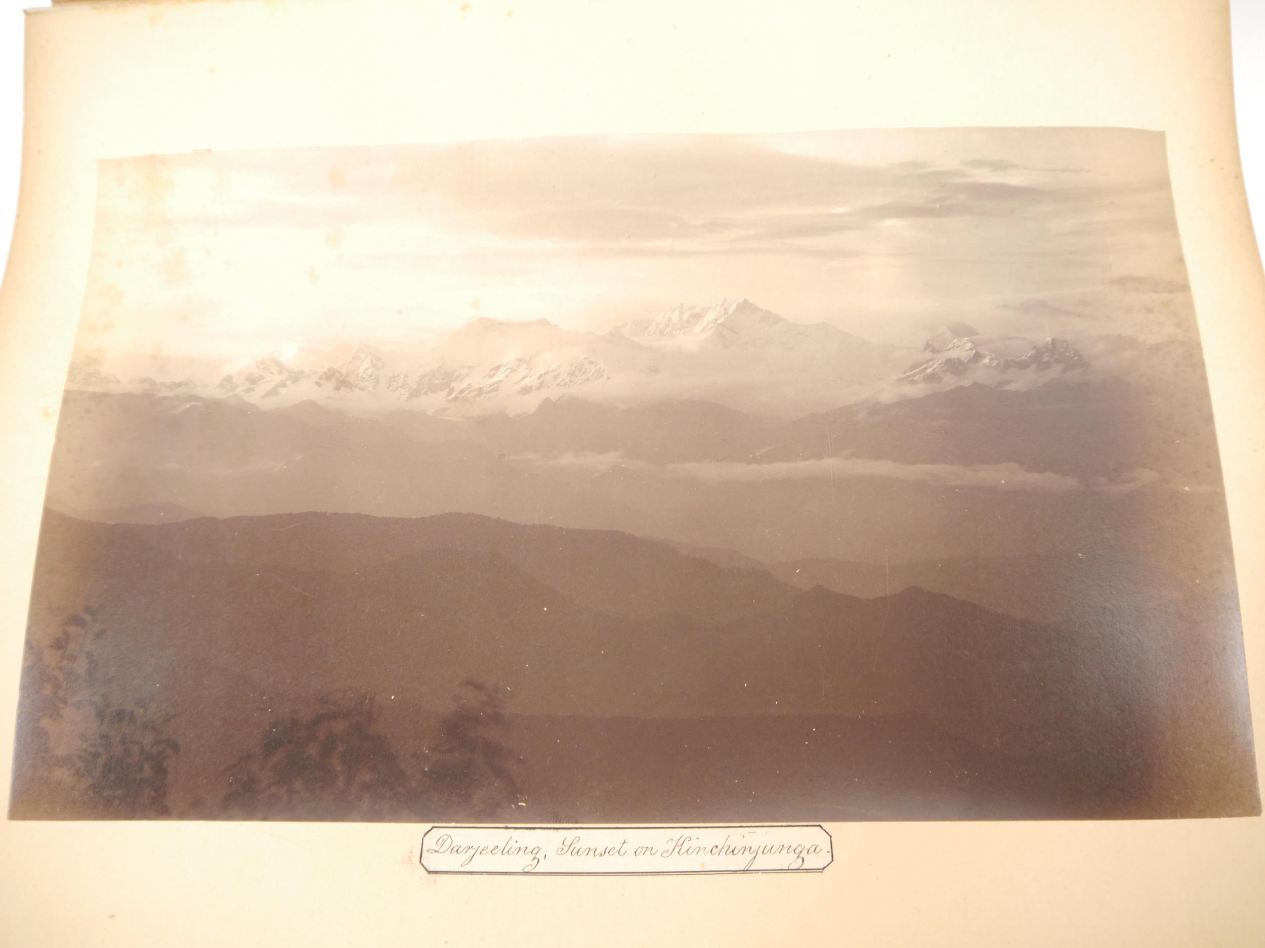 A circa late 19th Century photograph album containing approximately 18 albumen print and other - Bild 8 aus 17