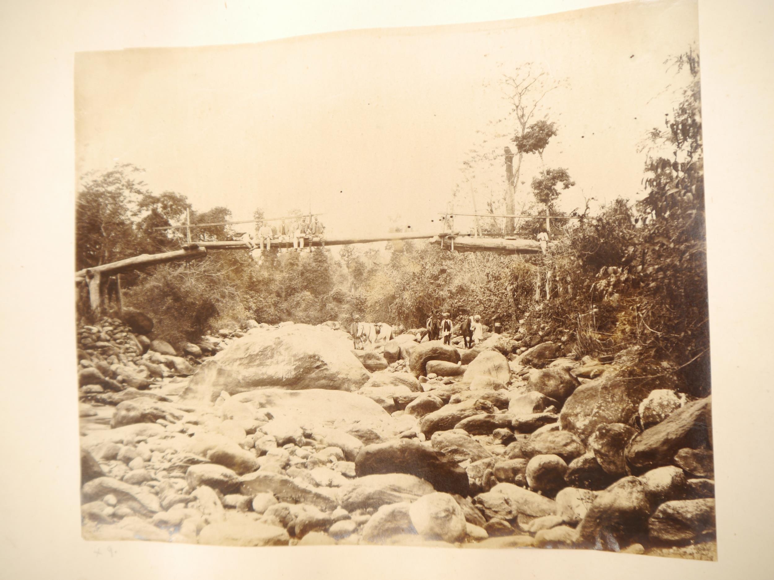 A victorian photograph album circa 1860's/ 70's containing approx 75 mounted albumen print - Bild 7 aus 40