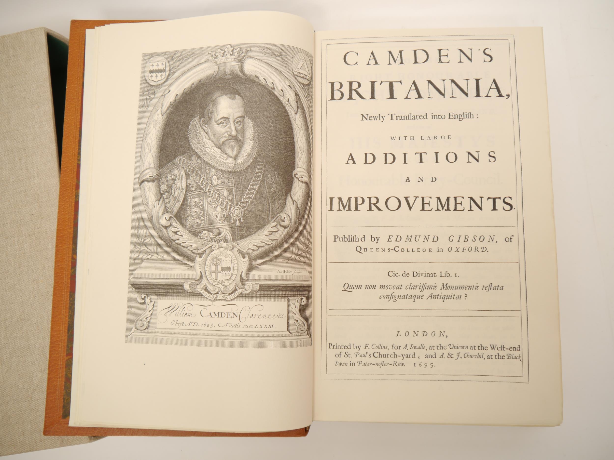 William Camden: 'Camden's Britannia, 1695 / a facsimile of the 1695 edition published by Edmund