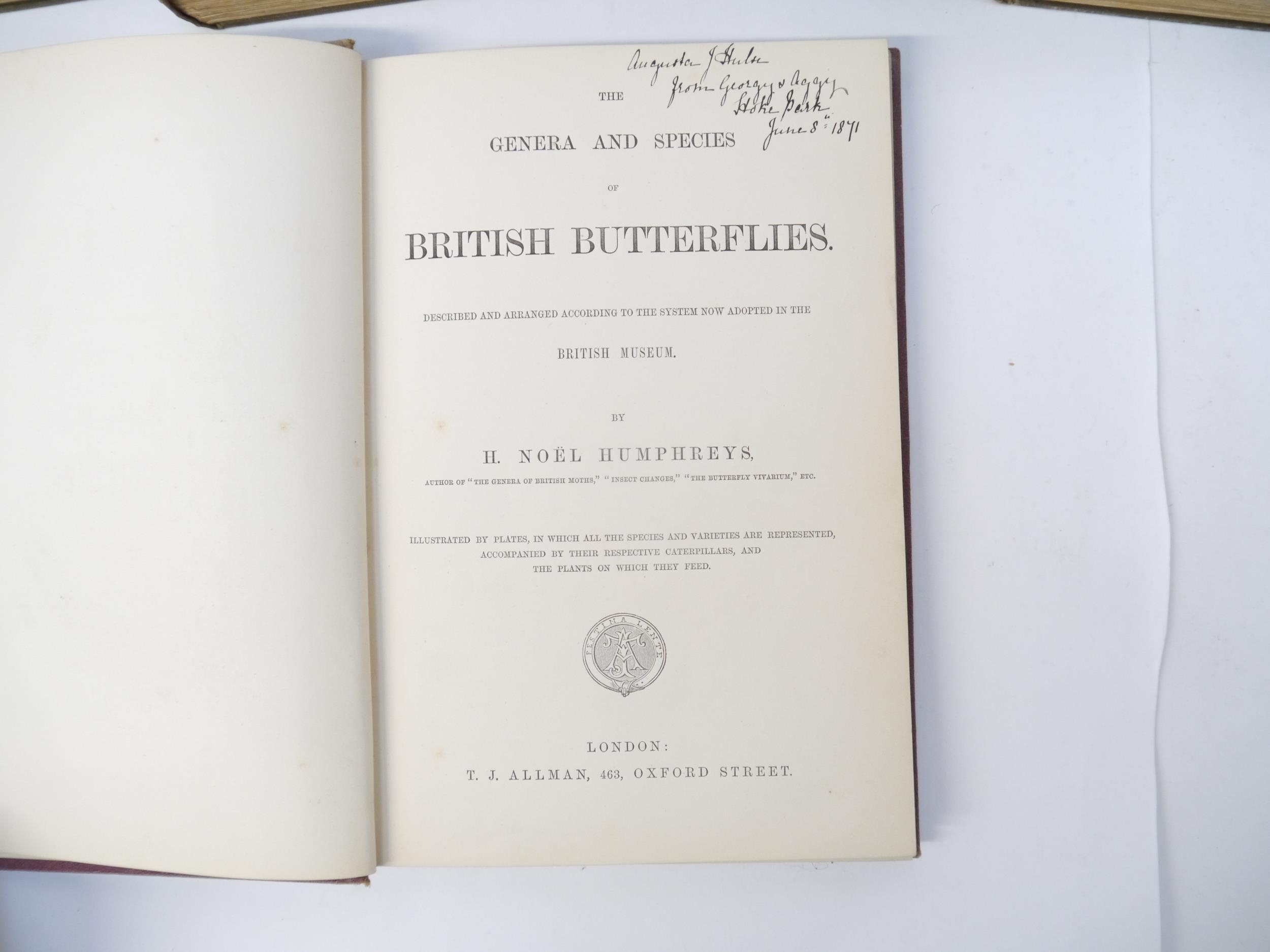 (Butterflies & Moths, Lepidoptera.) Henry Noel Humphreys: 'The Genera and Species of British - Image 5 of 10