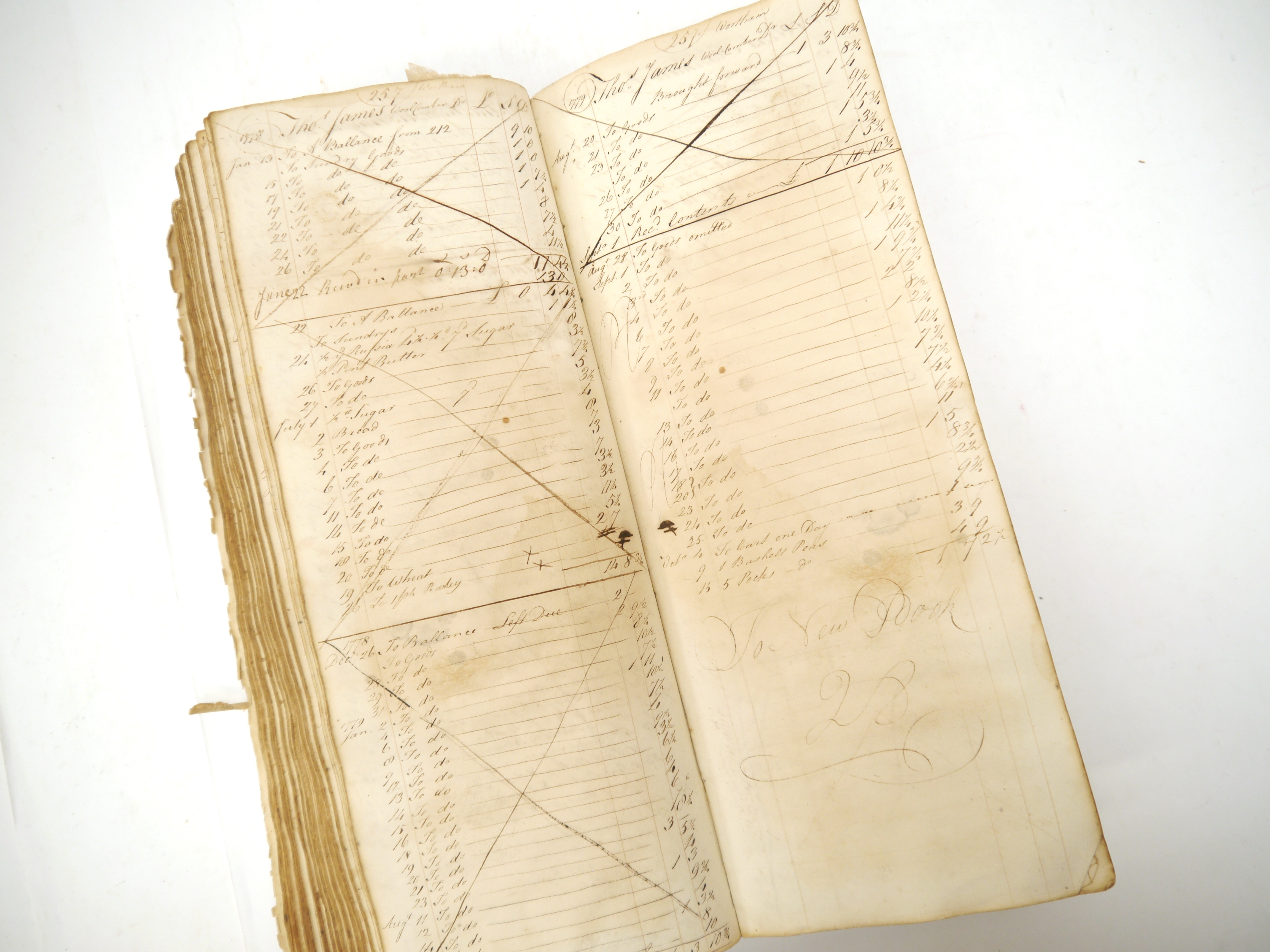 (Suffolk, Wortham.) [Ambrose Wretts.] A large manuscript account book, compiled 1772-1780 in the - Image 12 of 15