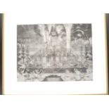(Fireworks, Pyrotechnics.) Four C17th & C18th framed & glazed engravings depicting fireworks