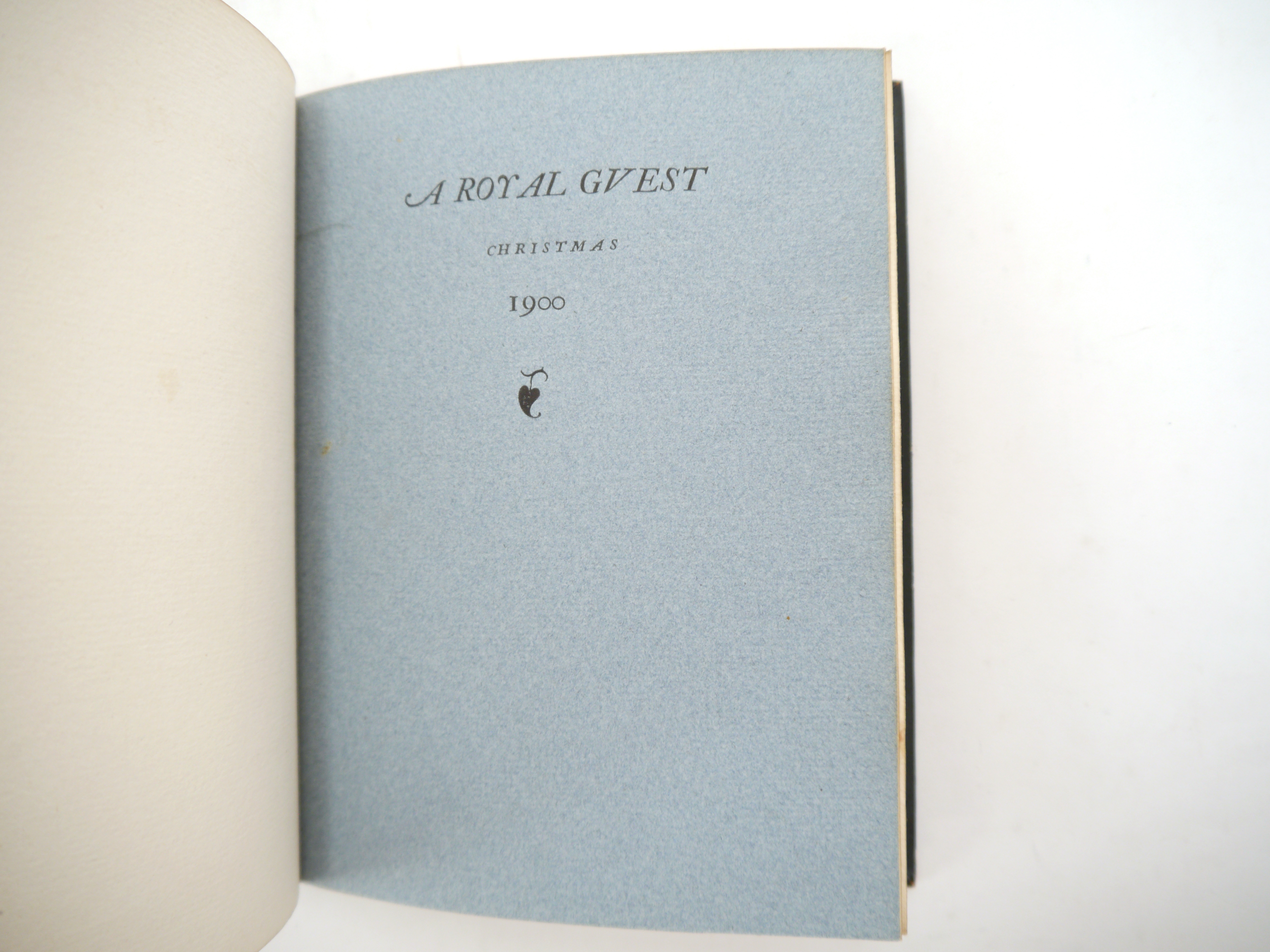 (Daniel Press, Katharine Adams binding.) 'A Royal Guest. Christmas 1900', Oxford, Daniel Press, - Image 2 of 8