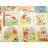 (Rag Books, Original Artwork.) A collection of Dean's Rag Books and other cloth children's books,