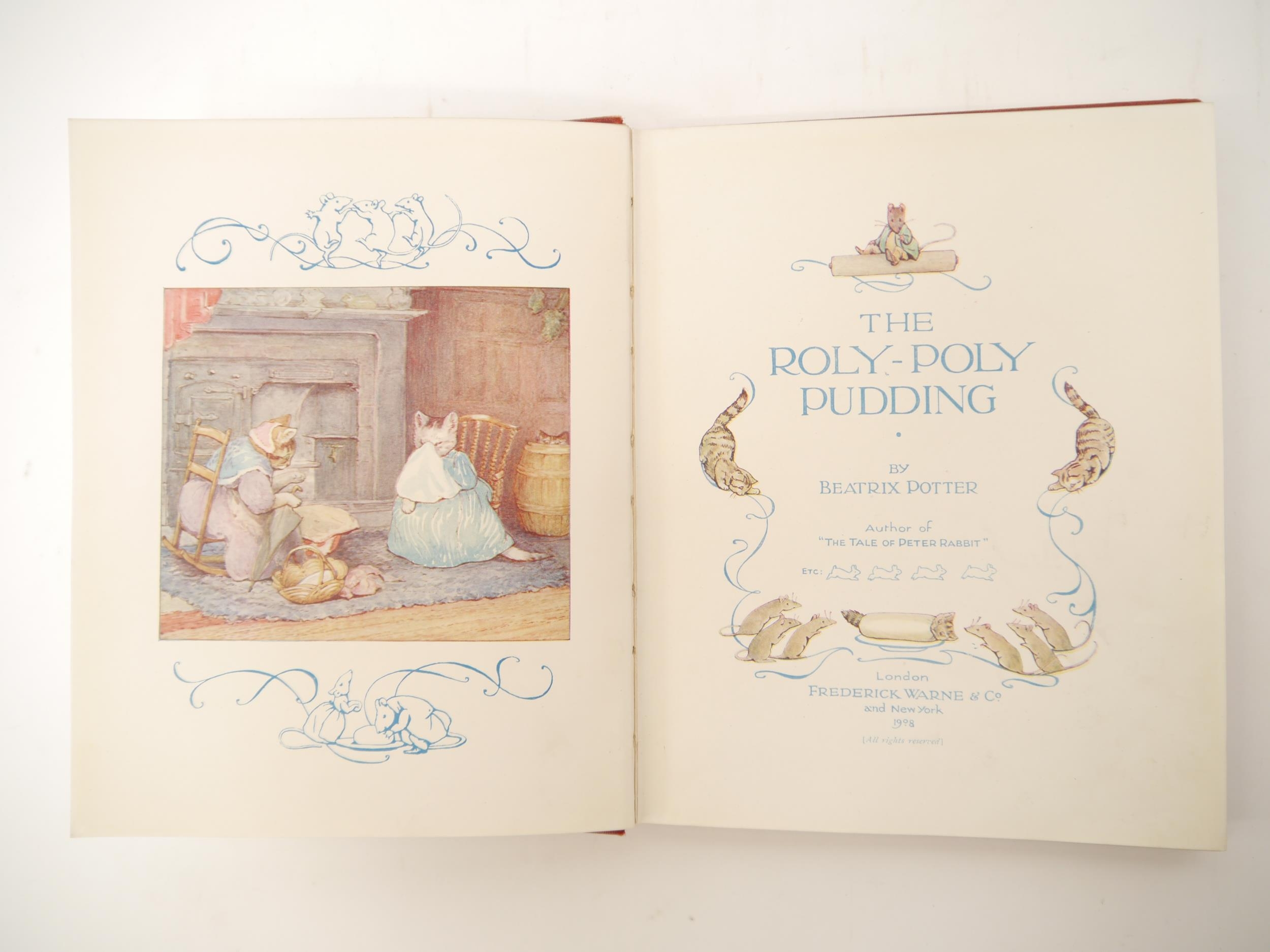 Beatrix Potter: 'The Roly-Poly Pudding', London, Frederick Warne, 1908, 1st edition, 1st issue ( - Image 2 of 7