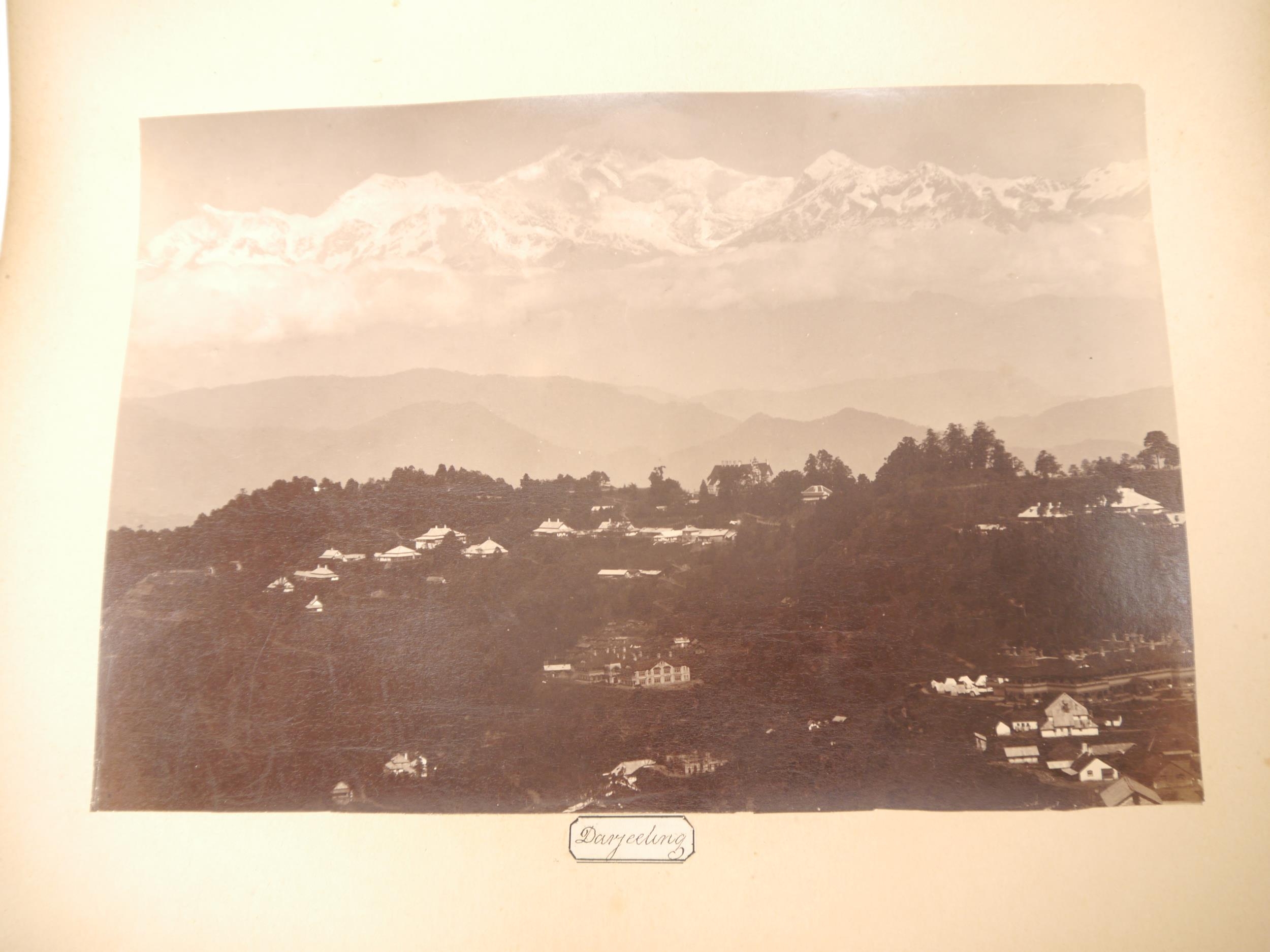 A circa late 19th Century photograph album containing approximately 18 albumen print and other - Bild 7 aus 17