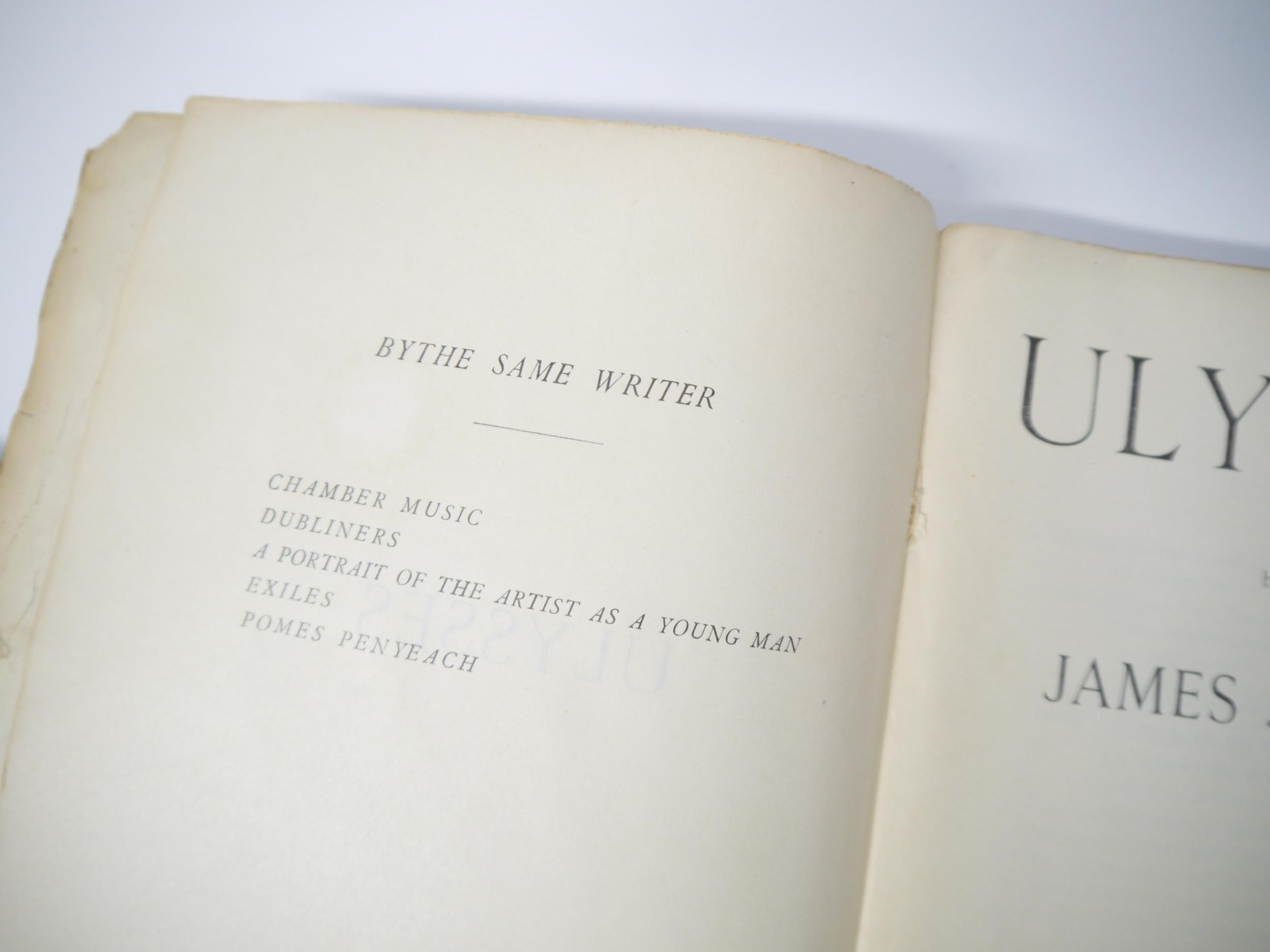 James Joyce: 'Ulysses', Paris, Shakespeare & Company, May 1930, 11th printing, 735,[1]pp, original - Image 6 of 11