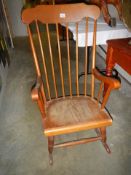 A 20th century rocking chair, COLLECT ONLY.