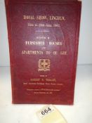 The Register of Furnished Houses to let for Royal Show Lincoln, 25th - 29th June 1907.