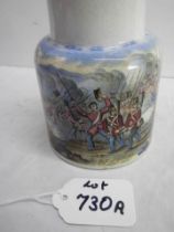 A Prattware jam jar 'The Fall of Sebastopol' (8th Sept. 1855). 3.25" high.