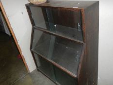 An old ply cabinet with sliding doors, COLLECT ONLY.