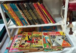 A good lot of annuals including The Beezer, Beano, Victor, Beryl & Eagle etc.