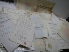 An interesting collection of Lincoln related ephemera including 1883 Lease for the Theatre Royal,