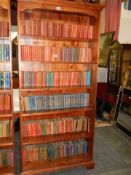 A large pine book case, COLLECT ONLY.