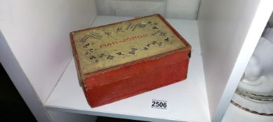 A vintage Chad Valley Mahjong set with wooden blocks