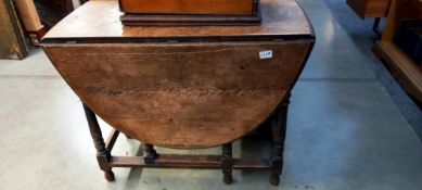 A 1930's gateleg table COLLECT ONLY
