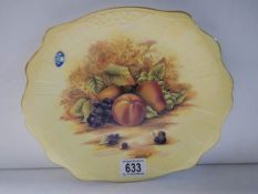 An Aynsley Orchard Gold dish, 27 cm wide.