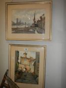 A good pair of framed and glazed water colours, COLLECT ONLY.