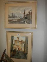 A good pair of framed and glazed water colours, COLLECT ONLY.