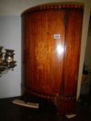 A small free standing marquetry corner unit, COLLECT ONLY.