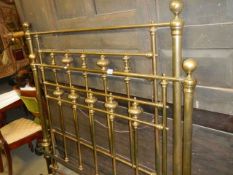 A good quality brass bedstead with side rails. COLLECT ONLY.