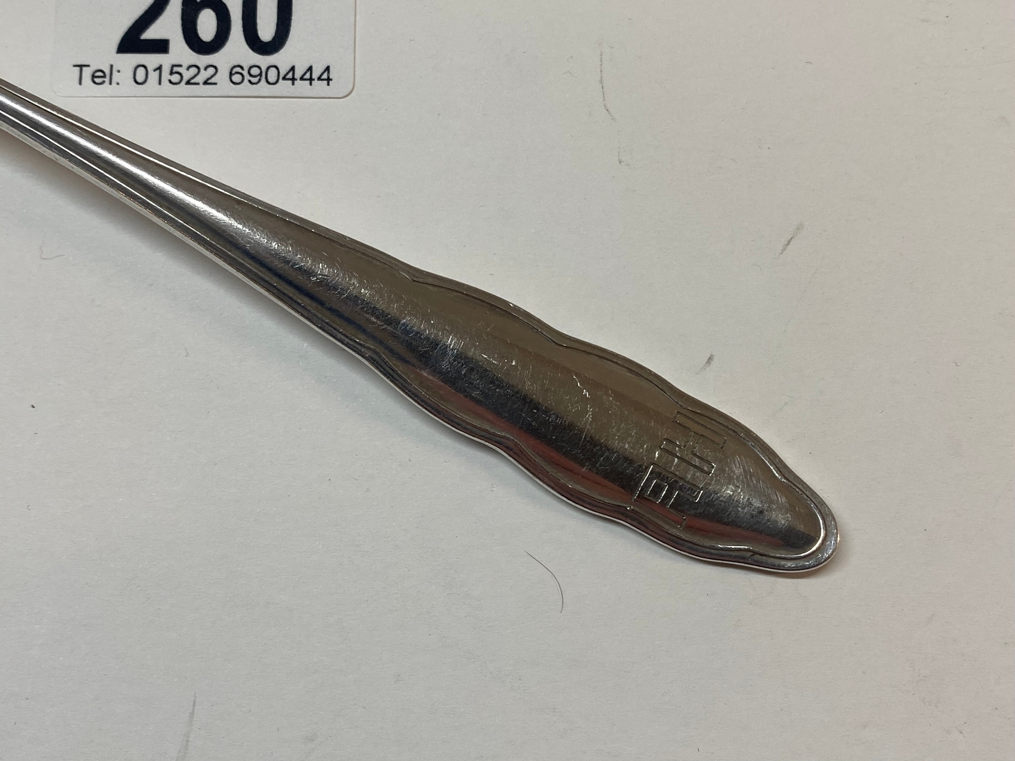 An Adolf Hitler spoon, marked AH, WMF 90, (approx 84.26g) - Image 2 of 3