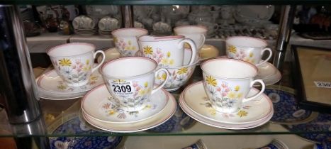 A 20 piece Shelley 'Enchantment' tea set COLLECT ONLY