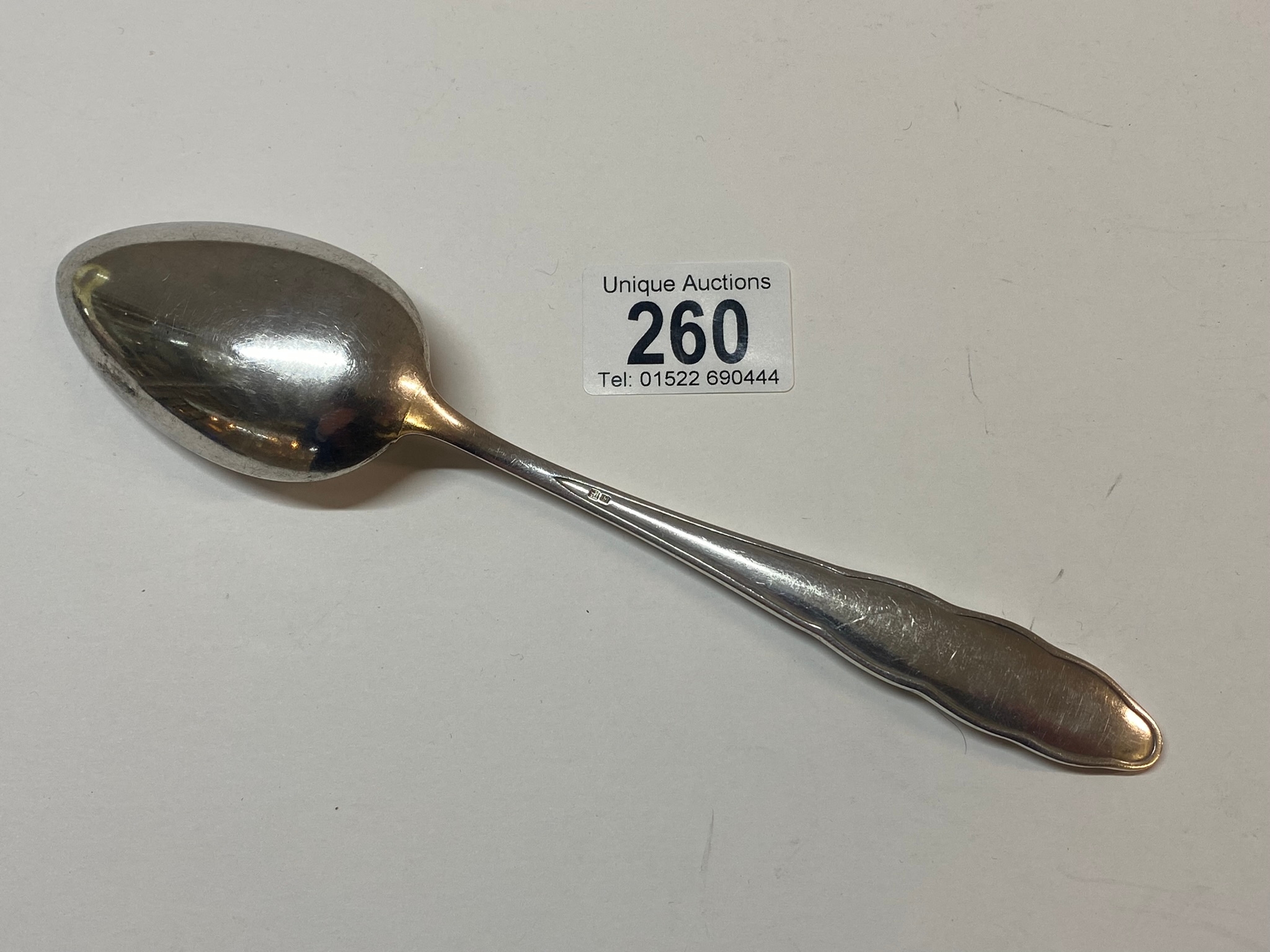 An Adolf Hitler spoon, marked AH, WMF 90, (approx 84.26g) - Image 3 of 3