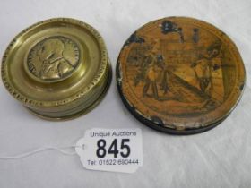 A Napoleonic snuff box and one other.