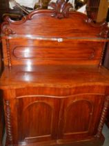 A Victorian mahogany chiffioiniere, COLLECT ONLY.