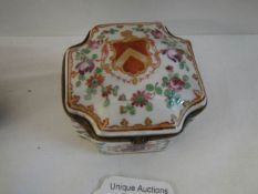 A 19th century continental porcelain hinged box.