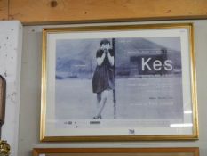 Kes film poster/print from the 30th anniversary re-release in 1999 directed by Ken Loach,