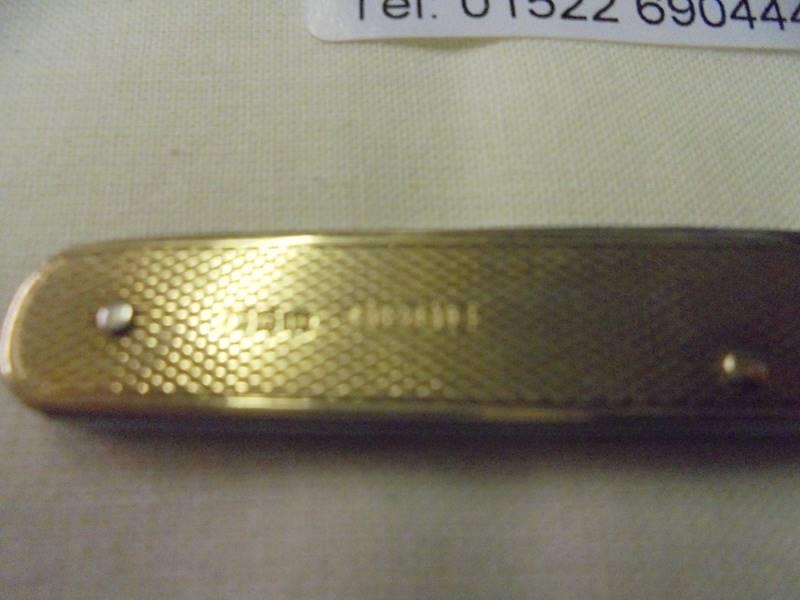 A 9ct gold pen knife, - Image 5 of 6