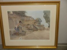 Sir William Russell Flint limited edition print "Isabelle of Lucerny", pencil signed in margin