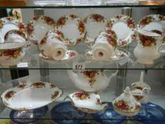 Twenty five pieces of Royal Albert Old Country Roses tea ware, COLLECT ONLY.