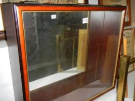 A mahogany display case, COLLECT ONLY.