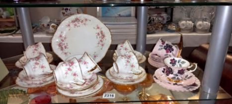 A 20 piece Paragon tea set and Royal Albert set of 3 trios