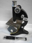 A Beck Ltd., London microscope.