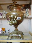 A good Victorian copper samovar urn in good condition.