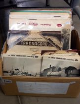A good lot of vintage Argo Transacord railroad/steam train recordings