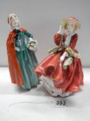 Two Royal Doulton figurines - Jean and Top 'O the Hill.